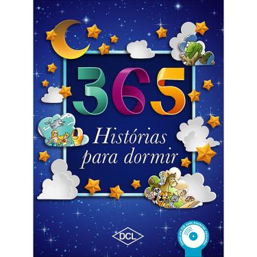 Imagem de Livro 365 - Histórias para Dormir - Almofadado com CD - Azul - Editora DCL