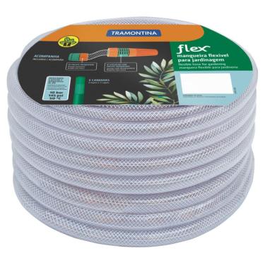 Imagem de Mangueira Flexível Branca Com Acessórios 25 M Tramontina