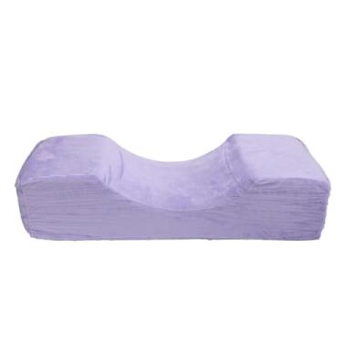 Imagem de Travesseiro de enxerto de cílios em formato de U, ferramenta de extensão de cílios de veludo com espuma de memória macia para salão de beleza