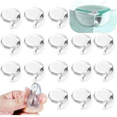 Imagem de Kit C/16 Protetor de Silicone para Quina de Mesa Transparente | Segurança Para Bebês | Aplicável Vários Móveis - Discreto, Fácil Instalação, Macio e Flexível - Marca Layed®