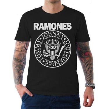 Imagem de Camiseta Ramones Camisa Banda Punk Rock Clássico Anos 70 - King of Gee