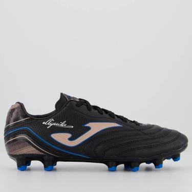 Imagem de Chuteira Joma Aguila Campo Preta e Azul-Masculino