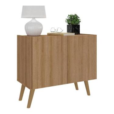 Imagem de Mesa De Cabeceira Retrô 2 Portas Multimóveis Mp4133 Rustic/natural Rus