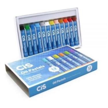 Imagem de Giz Cera Oleo 12 Cores Oil Pastels Cis