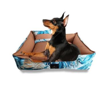 Imagem de Cama Pet Cochilo Conforto Tamanho P 50x40cm em Acquablock Terracota Fo
