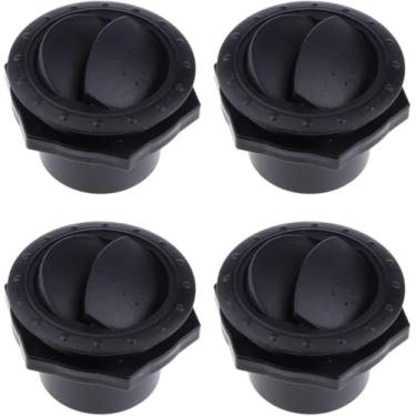 Imagem de Xiaojikuaipao Grelha de saída de ar redonda RV Marine Yacht, 4 peças, 70 x 45 mm para ventilação eficiente