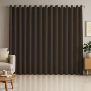 Imagem de Cortina Basic Blackout, 6,00x2,50m, Corta Luz, para Varão Simples até 2m (Tabaco)