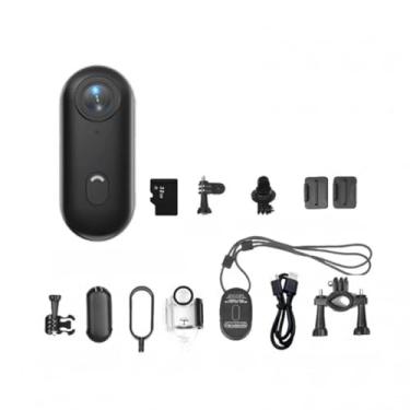 Imagem de Câmera de Ação 1080P Esportiva WiFi Lente Ângulo Largo 120 Bateria Integrada Cordão Magnético Capa com Grampo Traseiro Cartão TF 32GB Acessórios Montagem