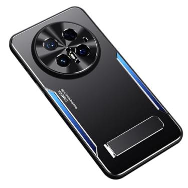 Imagem de FWYANZH Capa para Honor Magic 8 Pro/8, proteção de câmera de metal, suporte dobrável, capa rígida ultrafina, azul, 8Pro