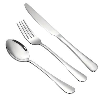 Imagem de Talheres de Aço Inoxidável Kit Faqueiro Jogo de Talheres 18 Peças Talheres Prata de Aço Inoxidável Garfo Colher Faca(Prata（18 Pcs）)