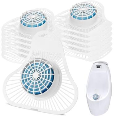 Imagem de Swiffen Pacote com 24 desodorizador de tela de mictório Ocean Breeze desodorante para mictório com filtro anti-respingos para homens, banheiro, aeroporto, escritório, shopping e hotel