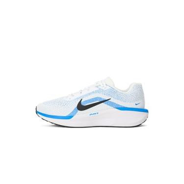 Imagem de Nike Tênis de corrida masculino Winflo 11 Road, Herói branco/preto/azul, 40
