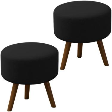 Imagem de Kit 2 Puff Puf Para Sala Pes Palito Small Veludo Sl 944 Peer Sl 944