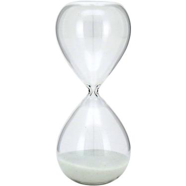 Imagem de Ampulheta 20X8X8Cm Vidro Transp Areia Branca