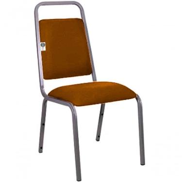 Imagem de Cadeira Empilhável Para Hotelaria Linha Hotel Fremon Marrom