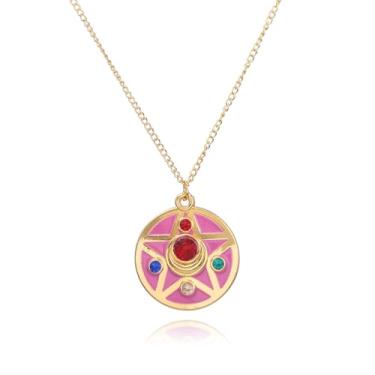 Imagem de Colar inspirado em marinheiro, cosplay, bijuteria, acessório de anime, mercadoria de Halloween, presente de festa de Halloween, Zinco, Sem Pedra Preciosa