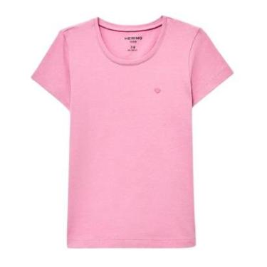 Imagem de Blusa Infantil Hering Básica Com Bordado Coração Menina-Feminino
