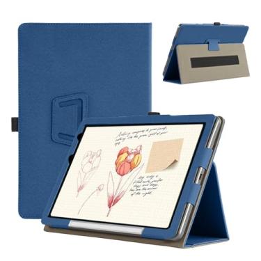 Imagem de Capa para X PPen Magic Note Pad 10,95 polegadas, capa para tablet KONXISA com adsorção magnética, capa protetora dobrável de couro PU com suporte para caneta, capa de proteção para tablet, azul