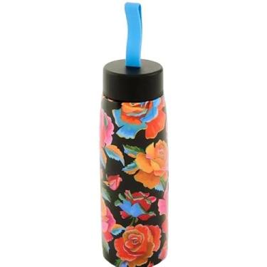 Imagem de Garrafa Farm Etc Rosas Pintadas Que Sede Térmica 500 Ml Estampada Alto Verão