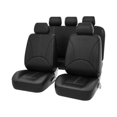 Imagem de Capas De Assento De Carro Em Couro PU Universal Conjunto Completo 9 Pe