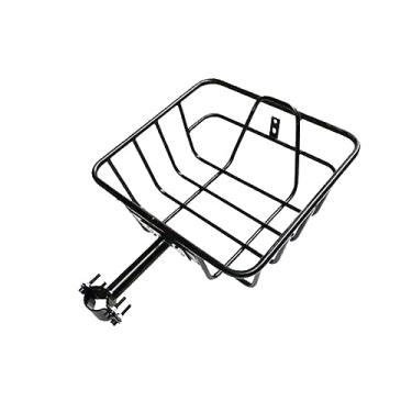 Imagem de Rear Bike Basket Bicycles Cycling Rack Basket Black Iron Wire Lightweight Bicycle Basket for Most Rear Bike Racks Child Folding Bikes Biking