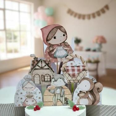 Imagem de Forminhas para Doces Tema Chapeuzinho Vermelho — Decoração de Festa Infantil, Lembrancinha, Mesa de Doces Personalizada — Kit com 50 unidades