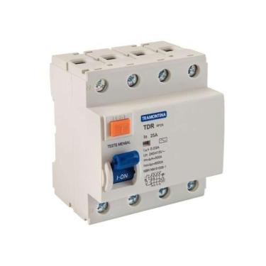 Imagem de Disjuntor Dr Tetrapolar 25a-30ma Tramontina - Proteção Elétrica Residencial