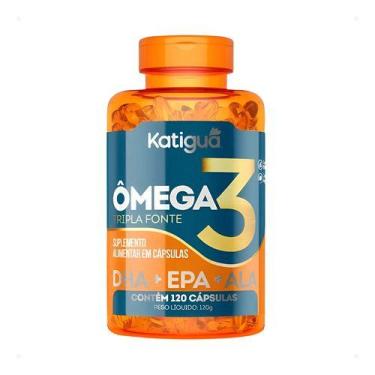 Imagem de Ômega 3 120 Capsulas 1000mg Tripla Fonte Katigua Sem Sabor Sabor:Sem s