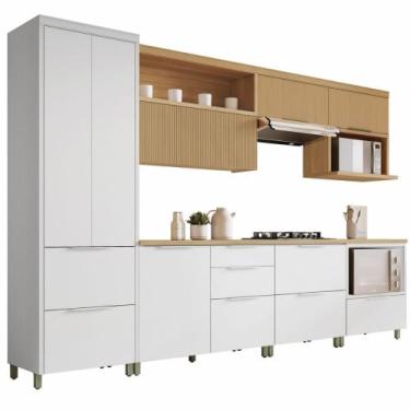 Imagem de Armário De Cozinha Completa 100% MDF 7 Portas 7 Gavetas Mariah Nesher,