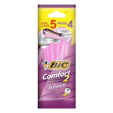 Imagem de Depilador, Comfort 2 Women, BIC, Rosa, Leve 5, Pague 4