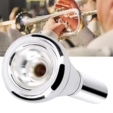 Imagem de Generic Bocal de Trompete de Liga de Cobre Brilhante 3C Bocal de Chifre Design Compacto para Fácil Instalação Adequado para a Maioria das Trombetas