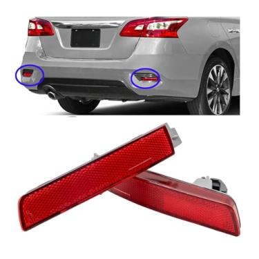Imagem de Priprilod Conjunto de refletores de para-choque traseiro esquerdo e direito compatível com Nissan Sentra Quest Murano FX35 FX50 2013-2018# 12764454 265605C000 265655C000 NI1185100 NI1184100