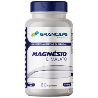 Imagem de MAGNESIO DIMALATO 100% PURO SUPER MINERAL 60 CÁPSULAS - GRANCAPS-Unissex