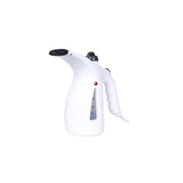 Imagem de Ferro de Passar Vertical a Vapor, Branco, Reservatório 300ml, Portátil, 110V, com Escova Acoplável, Cabo 1,40m, para Roupas em Cabides