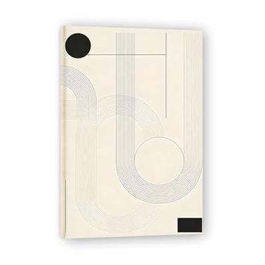 Imagem de Frozen LinesMinimalista Arte em tela: Serenidade Tons Neutros Grande Área em Branco para Decoração de Espaço Calmo Emoldurado 31,5 x 119,9 cm