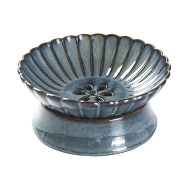 Imagem de Fruteira Fruteira com base removível e sistema de drenagem, grande capacidade, para servir bebidas e decorar mesas. Decoração de mesa(Blue,Grande)