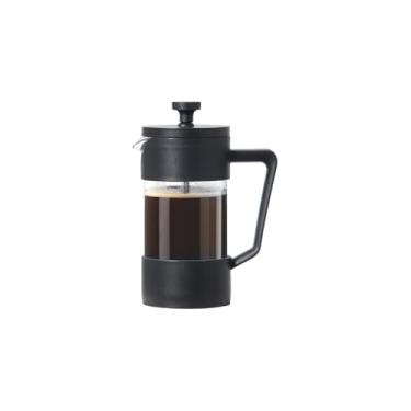 Imagem de Cafeteira Francesa 350ml, Vidro Borossilicato e Aço Inoxidável, Preta, 15cm x 8cm, Sistema de Filtro com Tela Metálica