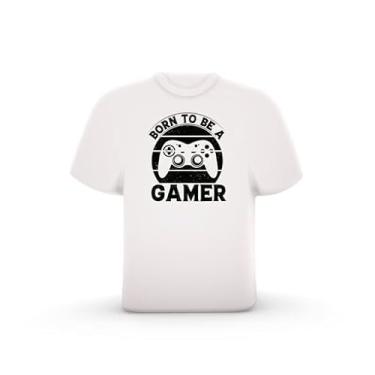 Imagem de Luminária Camiseta Born To Be Gamer Light Decorativa Bivolt – Luz Gamer para Quarto e Escritório