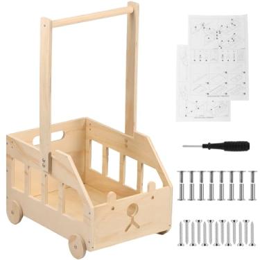 Imagem de Cesto de bebê com alça ajustável caixa de madeira sólida prática armário bonito cesta de presente caixa de armazenamento de boas-vindas para novos pais