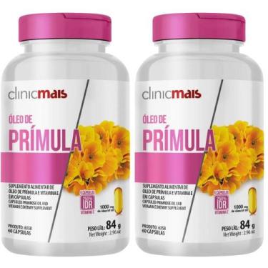 Imagem de KIT 2X Óleo de Prímula 1000mg 60 cápsulas - Clinicmais