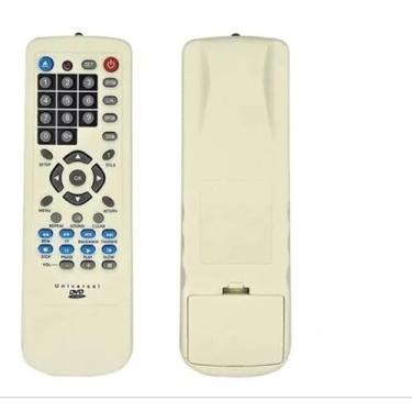 Imagem de Controle Remoto Universal compatível com TV, Branco, Design Ergonômico, com Pilhas AAA Inclusas