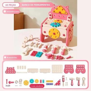 Imagem de Caixa De Ferramentas Multifuncional Para Crianças, Brinquedo De Simula
