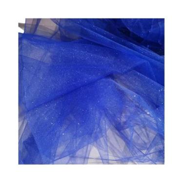 Imagem de Tecido De Tule Com Lantejoulas Azul E Vermelho Para Roupas Infantis, V