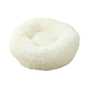 Imagem de Cama Redonda De Pelúcia Macia Para Gatos E Cães, Almofada Para Animais