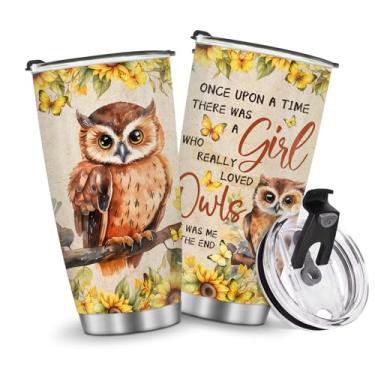 Imagem de Copos isolados Caneca Caneca Reirement Presentes de Natal para Homens Pai Avô Viagem Essenciais Acessórios Essenciais Deve Ter Alça Gelada Fria 590 g Estilo Coruja