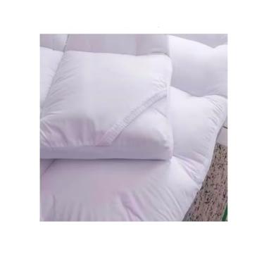 Imagem de Protetor de Colchão Premium com Pillow Top, 400 Fios, Macio, Branco, para Cama Super King, Queen e Casal