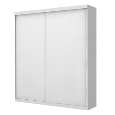 Imagem de Guarda Roupa Solteiro 2 Porta de Correr Kiara Siena Móveis Branco
