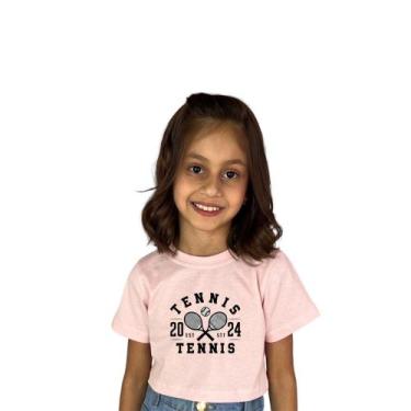 Imagem de Cropped Infantil Feminino Modinha Blogueira Cropped Estampa Da Moda - 