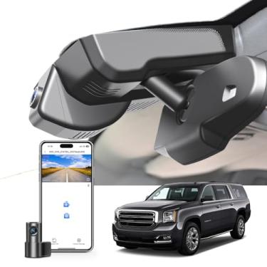 Imagem de Mangoal Câmera frontal 4K e traseira 1080p Dash Cam ajuste personalizado para GMC Yukon, Yukon XL 2016-2020 (modelo D), SLE SLT Denali, visual OEM integrado, vídeo UHD 2160P, WiFi e aplicativo,
