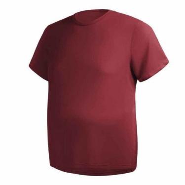 Imagem de Camisa Masculina Manga Curta Plus Size Malha Fria - Helanquinha, Bordô